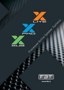 Sprawdź najnowszy katalog FBT Serii X