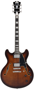 D'Angelico Premier DC Brown Burst - gitara elektryczna