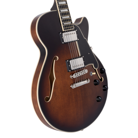 D'Angelico Premier SS Brown Burst - gitara elektryczna