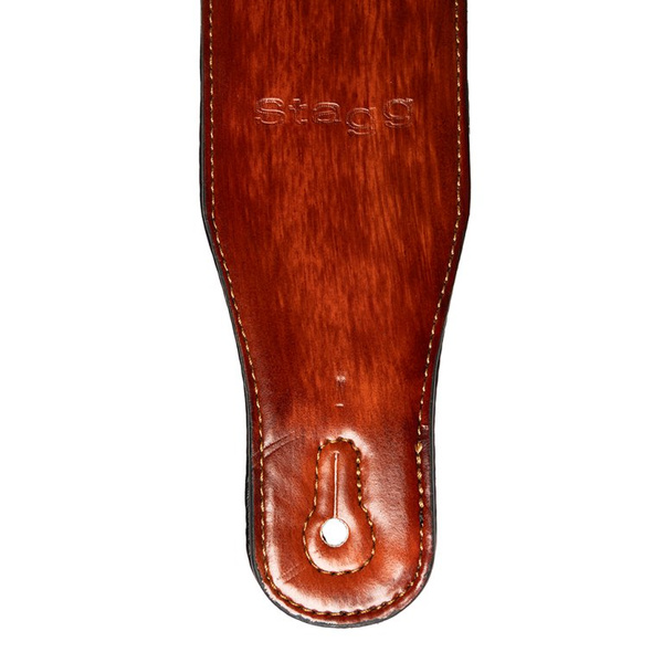 Stagg SPFL AGED BRW - pasek do gitary, ekoskóra