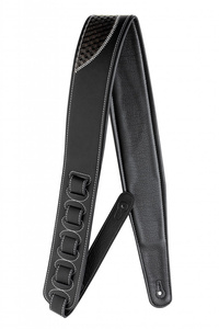 Stagg SPFL-G SHAP BLK - pasek do gitary, ekoskóra