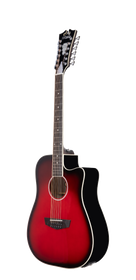 D'angelico Premier Bowery 12 LS Cherry Burst - gitara elektroakustyczna 12-strunowa