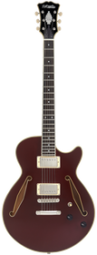 D'Angelico Excel SS Tour Solid Wine - gitara elektryczna