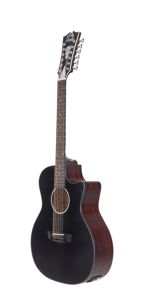 D'angelico Premier Fulton 12 LS Matte Black - gitara elektroakustyczna 12-strunowa