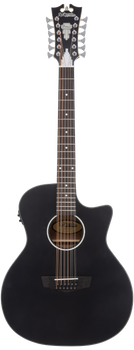 D'angelico Premier Fulton 12 LS Matte Black - gitara elektroakustyczna 12-strunowa