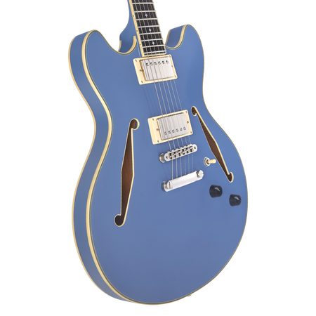 D'Angelico Excel DC Tour Slate Blue - gitara elektryczna