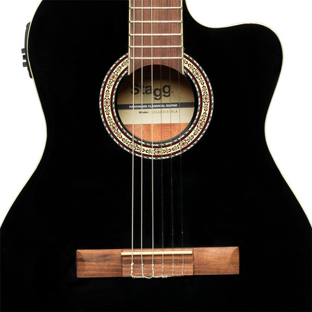 Stagg SCL60 TCE-BLK - gitara elektro-klasyczna