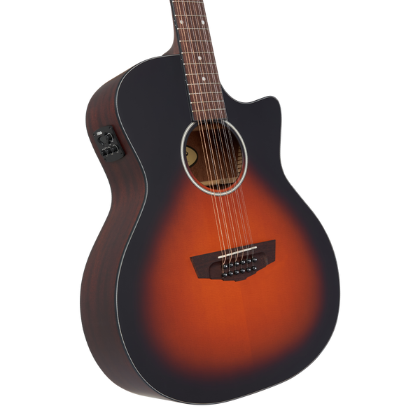 D'angelico Premier Fulton 12 LS Vintage Sunburst - gitara elektroakustyczna 12-strunowa