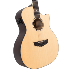 D'angelico Premier Fulton 12 LS Natural - gitara elektroakustyczna 12-strunowa