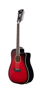 D'angelico Premier Bowery 12 LS Cherry Burst - gitara elektroakustyczna 12-strunowa