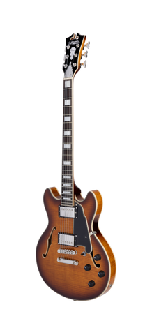 D'Angelico Premier Mini DC Dark Iced Tea Burst - gitara elektryczna
