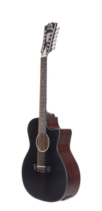D'angelico Premier Fulton 12 LS Matte Black - gitara elektroakustyczna 12-strunowa