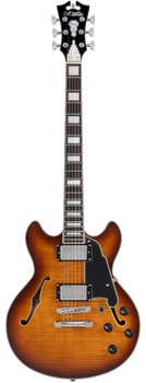 D'Angelico Premier Mini DC Dark Iced Tea Burst - gitara elektryczna