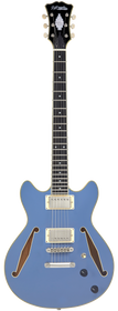 D'Angelico Excel Mini DC Tour Slate Blue - gitara elektryczna