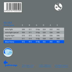 Galli EG1252 Blues Heavy - struny powlekane do gitary elektrycznej