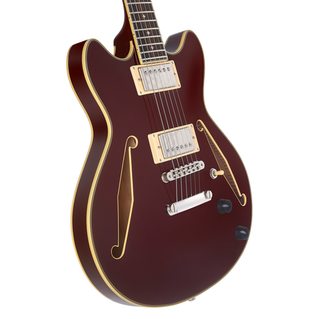 D'Angelico Excel Mini DC Tour Wine gitara elektryczna