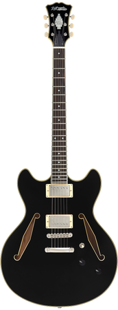 D'Angelico Excel DC Tour Solid Black - gitara elektryczna