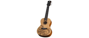 Luna Uke Tattoo Spruce Concert - ukulele koncertowe - Powystawowe