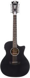 D'angelico Premier Fulton 12 LS Matte Black - gitara elektroakustyczna 12-strunowa