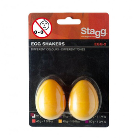 Stagg EGG 2 YW - shakery plastikowe - 45g