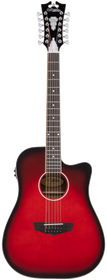 D'angelico Premier Bowery 12 LS Cherry Burst - gitara elektroakustyczna 12-strunowa