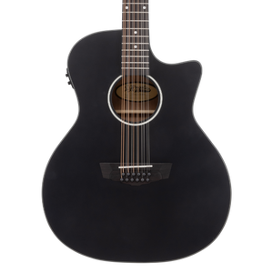 D'angelico Premier Fulton 12 LS Matte Black - gitara elektroakustyczna 12-strunowa