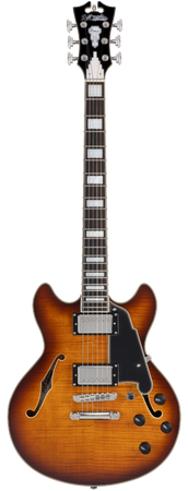 D'Angelico Premier Mini DC Dark Iced Tea Burst - gitara elektryczna