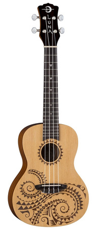 Luna Uke Tattoo Spruce Concert - ukulele koncertowe - Powystawowe