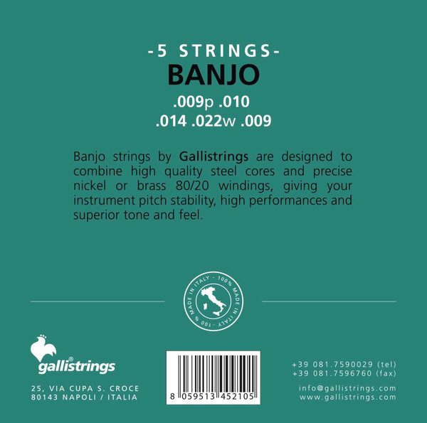 Galli G 210 - struny do banjo
