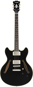 D'Angelico Excel DC Tour Solid Black - gitara elektryczna
