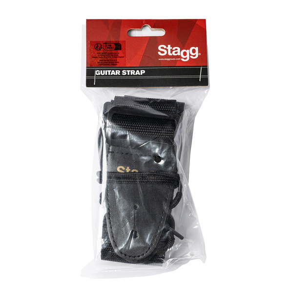 Stagg BJA 006 BK - pasek do gitary, nylonowy