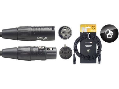 Stagg NDX10R3 - kabel DMX 10m 
