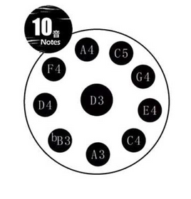 TUGA 10 Note 432Hz D-moll Silver | Gold - Handpan