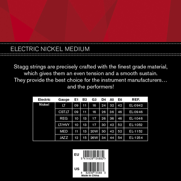 Stagg EL 1152 - struny do gitary elektrycznej