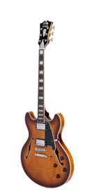 D'Angelico Premier DC Dark Iced Tea Burst - gitara elektryczna