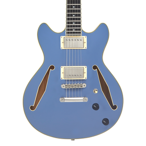D'Angelico Excel Mini DC Tour Slate Blue - gitara elektryczna