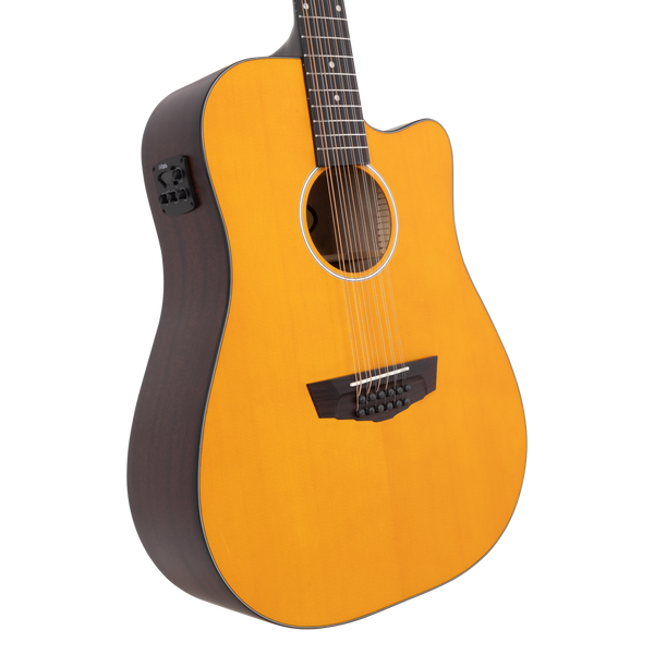 D'angelico Premier Bowery 12 LS Vintage Natural - gitara elektroakustyczna 12-strunowa