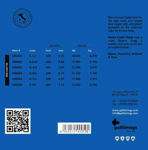 Galli GR 60 - struny do gitary klasycznej