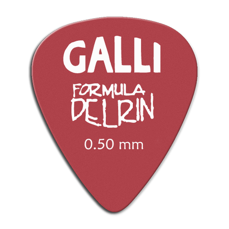 Galli Delrin D-51Y - kostki gitarowe 0,50 mm, 12 szt.