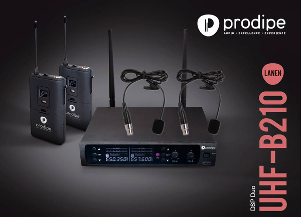 Prodipe UHF B210 DSP Lavalier Duo - system bezprzewodowy 