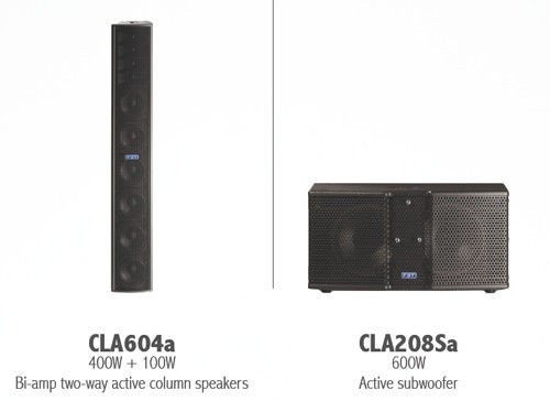 FBT Vertus CLA – kompletny system nagłośnieniowy (CLA‑604A + CLA‑208SA + statywy + pokrowce))