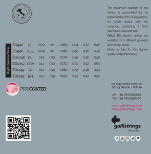 Galli EG1046 - struny powlekane do gitary elektrycznej