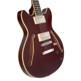 D'Angelico Excel Mini DC Tour Wine gitara elektryczna