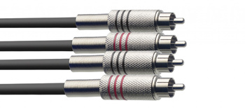 Stagg STC 6 C - kabel RCA - RCA podwójny 6m
