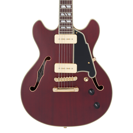 D’Angelico Deluxe Mini DC Trans Wine - gitara elektryczna