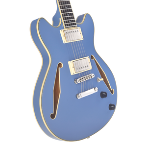 D'Angelico Excel Mini DC Tour Slate Blue - gitara elektryczna