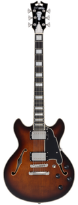 D'Angelico Premier Mini DC Brown Burst gitara elektryczna