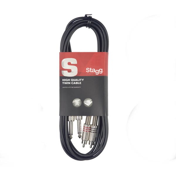 Stagg STC060PCM - podwójny kabel połączeniowy 60cm
