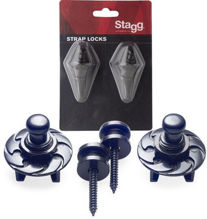 Stagg SSL-1-BK - straplocki z blokadą