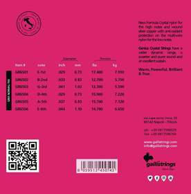 Galli GR 65 - struny do gitary klasycznej